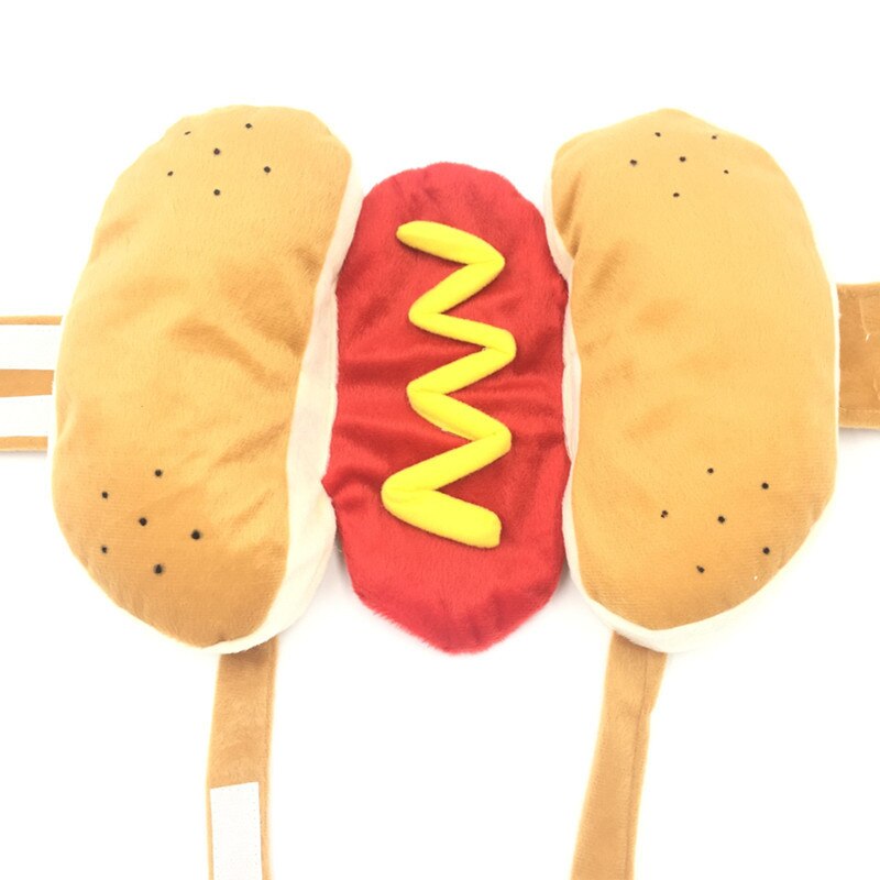 Tyylikäs hotdog -muotoinen lemmikkiasu talvinen lemmikkivaatteiden asu lemmikkitarvikkeille leipävaatteet hauska vaatetus joulu koiran vaatteet