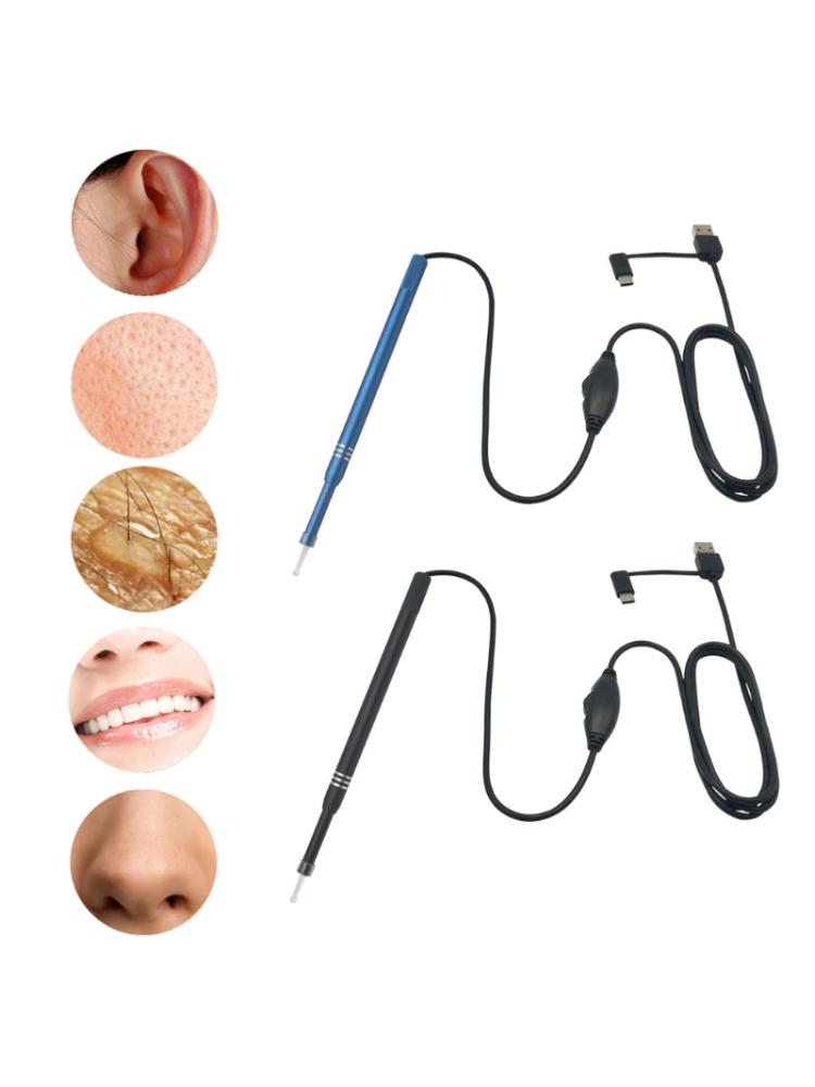 3 in 1 øreendoskop øre rengøringsværktøj visuel øre ske multifunktionelt ørestik