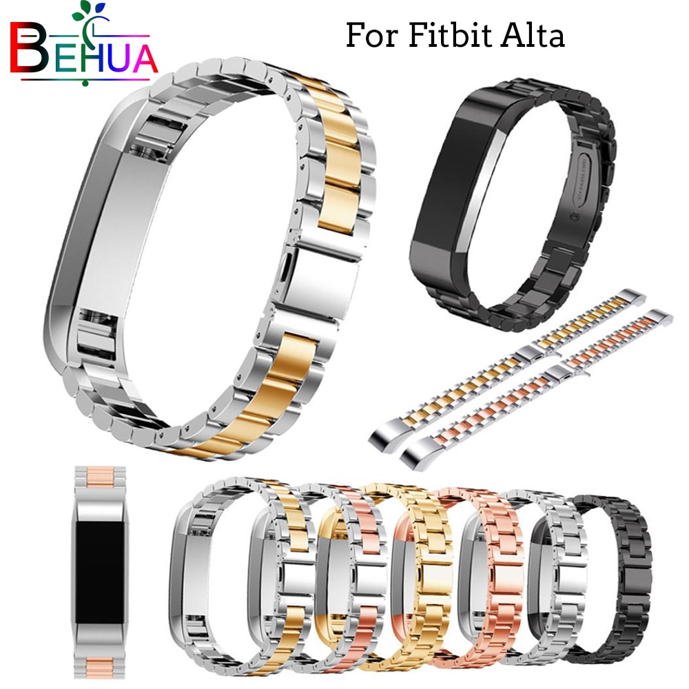 Correa de acero inoxidable para Fitbit, repuesto de pulsera de Alta HR para fitbit, correas altas, accesorios para pulseras