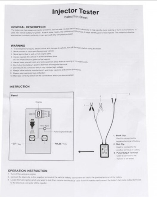 Auto EM276 diesel Injector Tester 4 Plus Modes Powerful Fuel System Scan Tool Diagnostic Tool