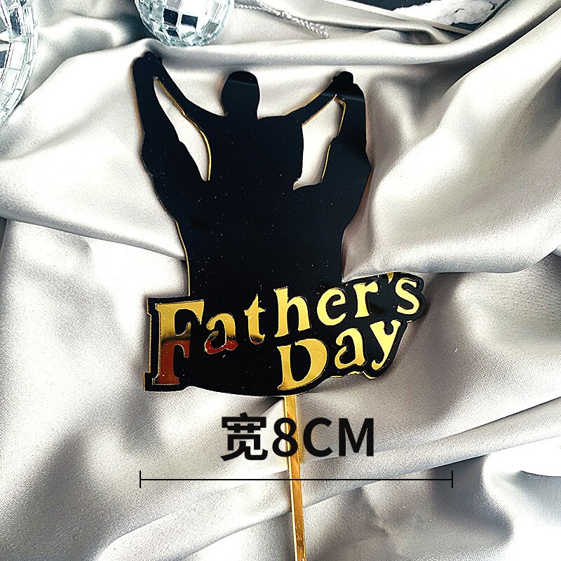 Super papá Topper para tarta de feliz cumpleaños padre acrílico decoración para postres y pasteles para papá es el mejor cumpleaños adornos para la parte superior de una tarta de
