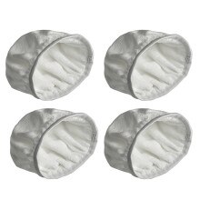 4 Stuks Buffing Pads 9-10 Inch Buffing Auto Buffer Microfiber Stof Polijstmachine Polijstmachine Waxer Wit