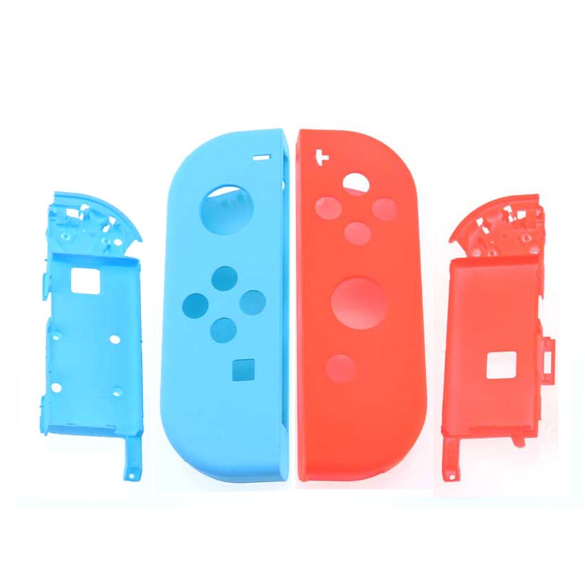 YuXi-funda de plástico frontal y trasera Con marco medio para nintendo Switch NS, caja de cubierta para mando de Joy-Con, NX: C-L