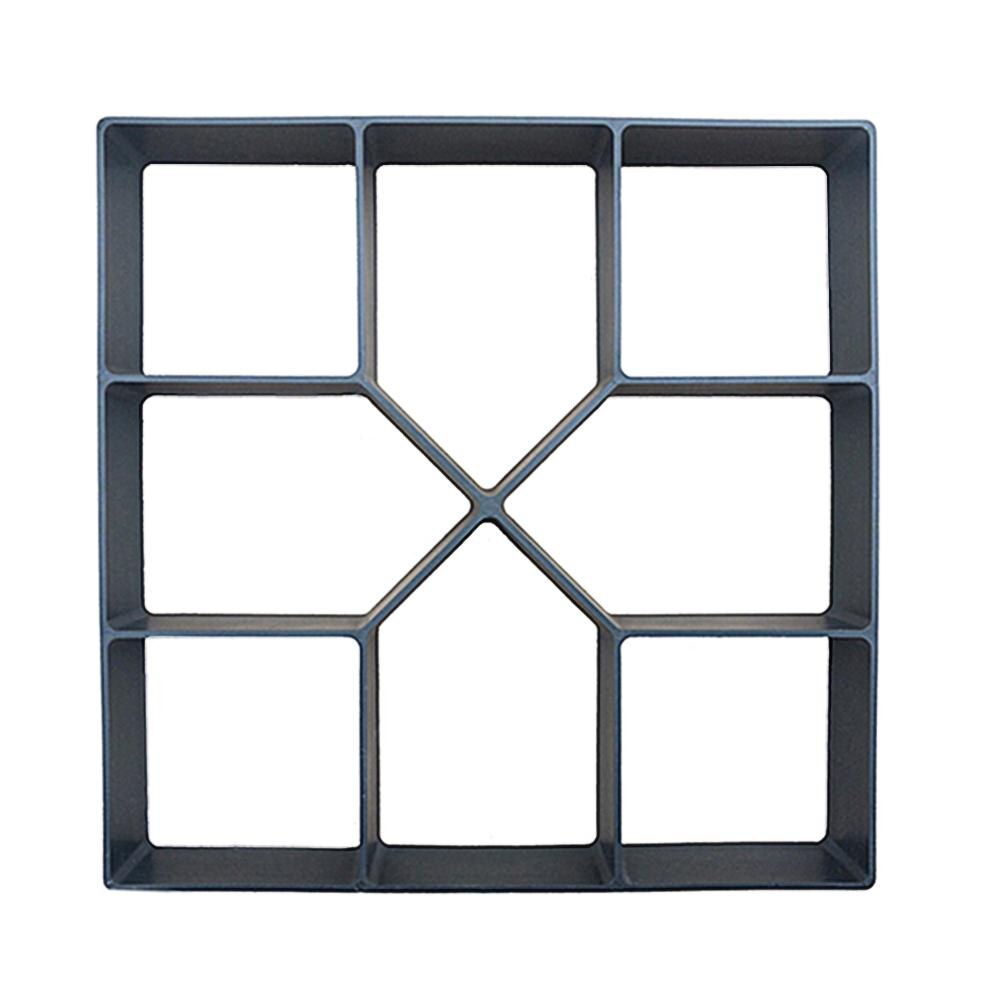 Diy bestratingsmal tuinpad maker mal herbruikbare beton cement diy plastic baksteen mal oprit stenen pad mal patio maker: 1