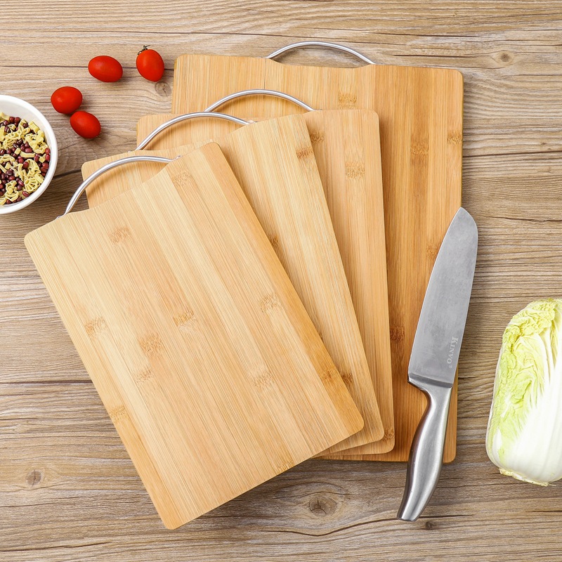 Large Bamboo Cutting Board Square Cutting Board Mold Proof Kitchen Rolling Noodles Fruit Cutting Vegetables