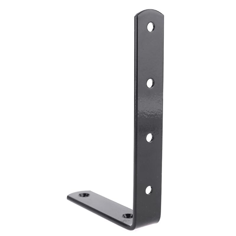 Shelf Bracket Heavy Duty Black Steel L Corner Brace, Decorative Joint Angle Brackets