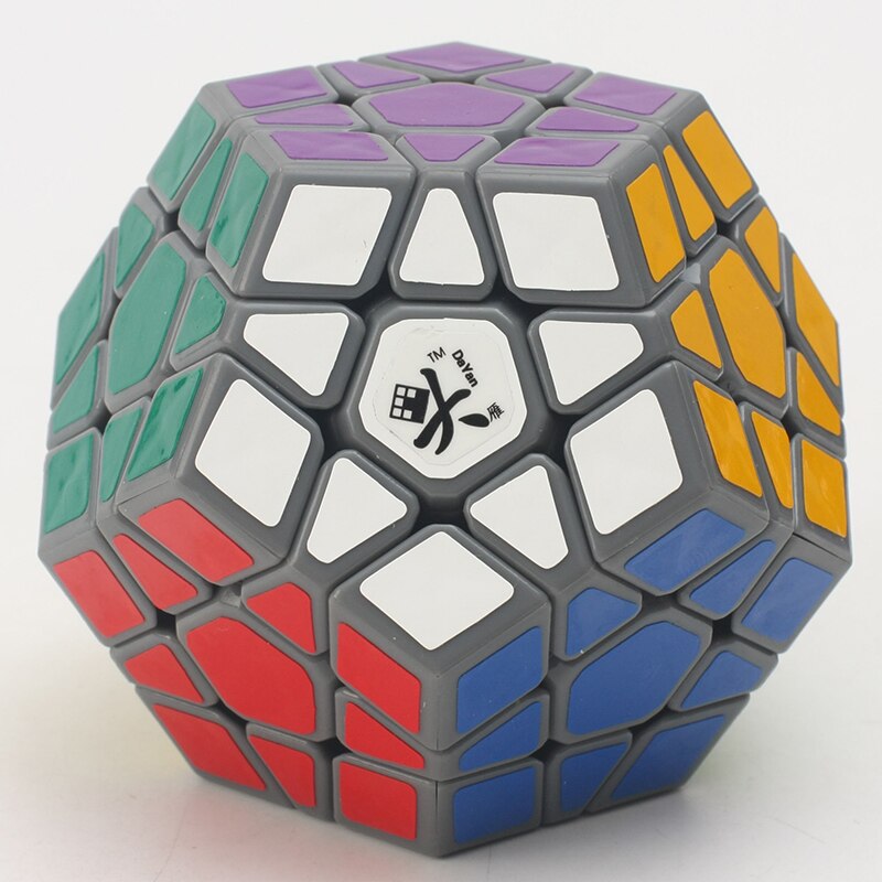 Originale DaYan megaminx V2 M 12 lati puzzle cubo magnetico Dayan 3x3 dodecedro cubo magico giocattoli educativi per bambini: v1 gray