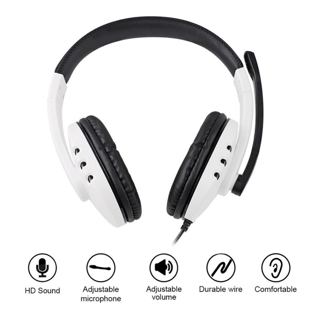 PS5 Wired Headset Gamer PC 3.5mm For Xbox one PS4 PC PS3 NS Headsets Surround Sound Gaming Overear Laptop Tablet Gamer