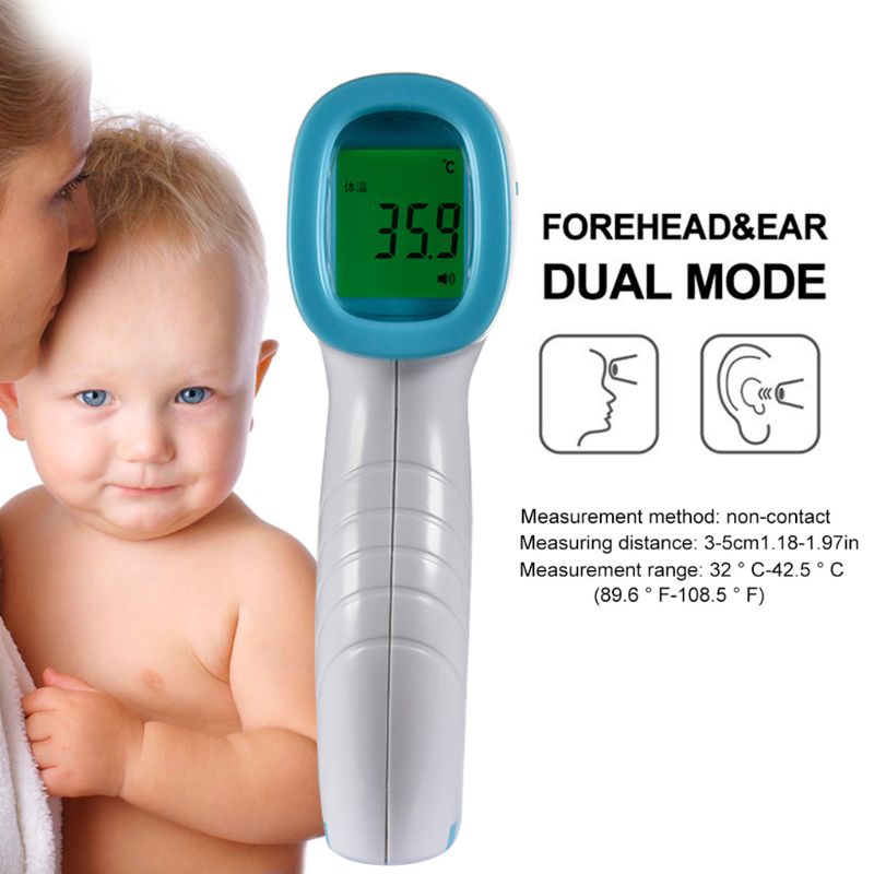 baby thermometer Digital Non-Contact thermometer infrared Forehead Body for Baby Kids Adults stickers user's manual