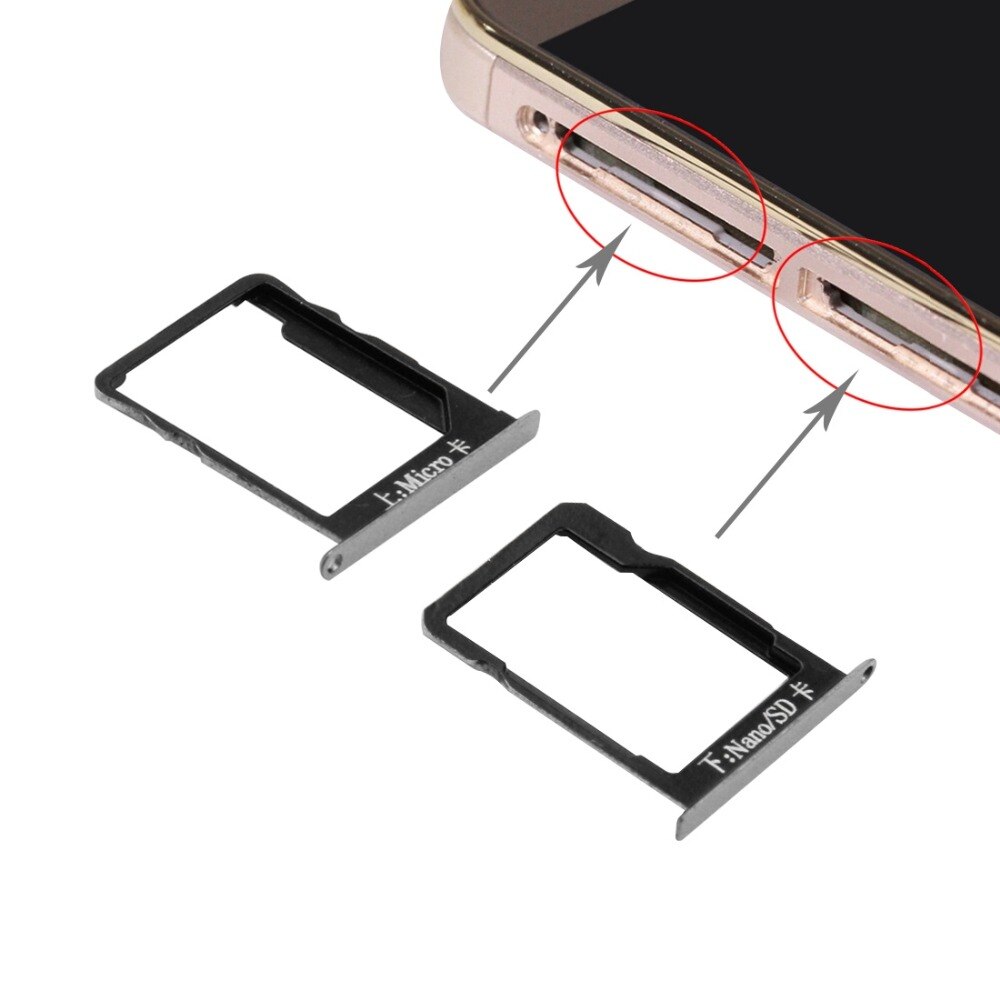 H Sim Kaart Lade En Micro Sd Card Tray Voor Huawei Mate 7