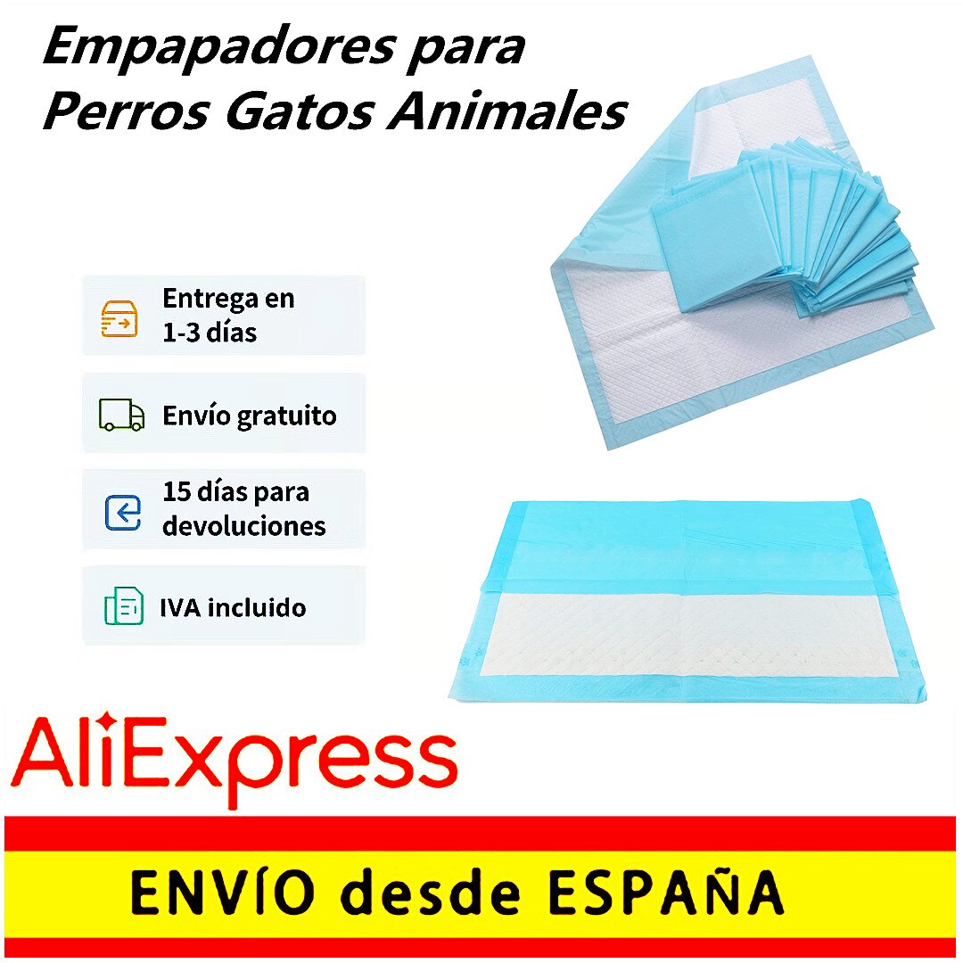 Empapadores Desechables Impermeable para Perros Gatos Animales Mascotas M 60 cm X 60 cm,L 90 cm X 60 cm
