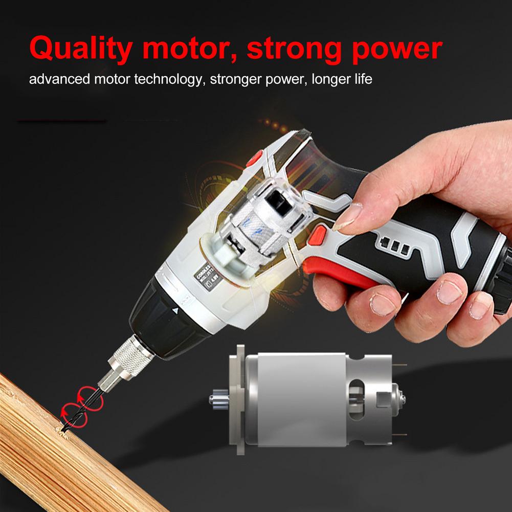 Perceuse multifonction à batterie au Lithium, perceuse Rechargeable, tournevis électrique, tournevis électrique, ensemble multifonction au Lithium