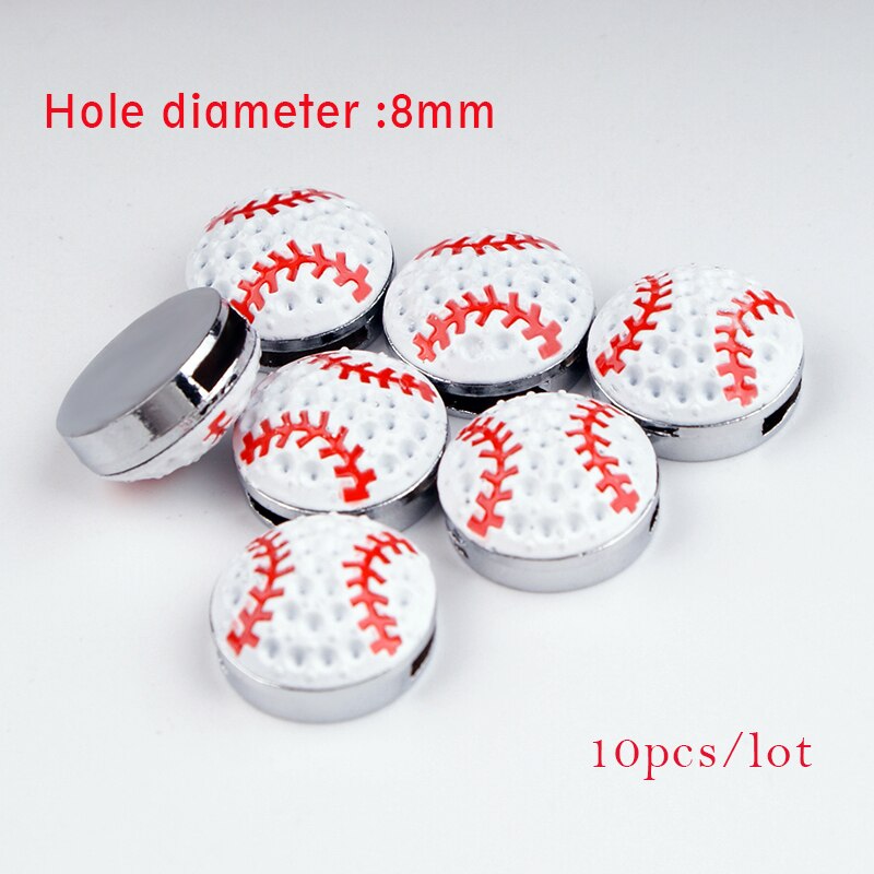 Baseball 18mm adjustable PU leather Snap button jewelry bracelet boys girls BS3261: 10pcs