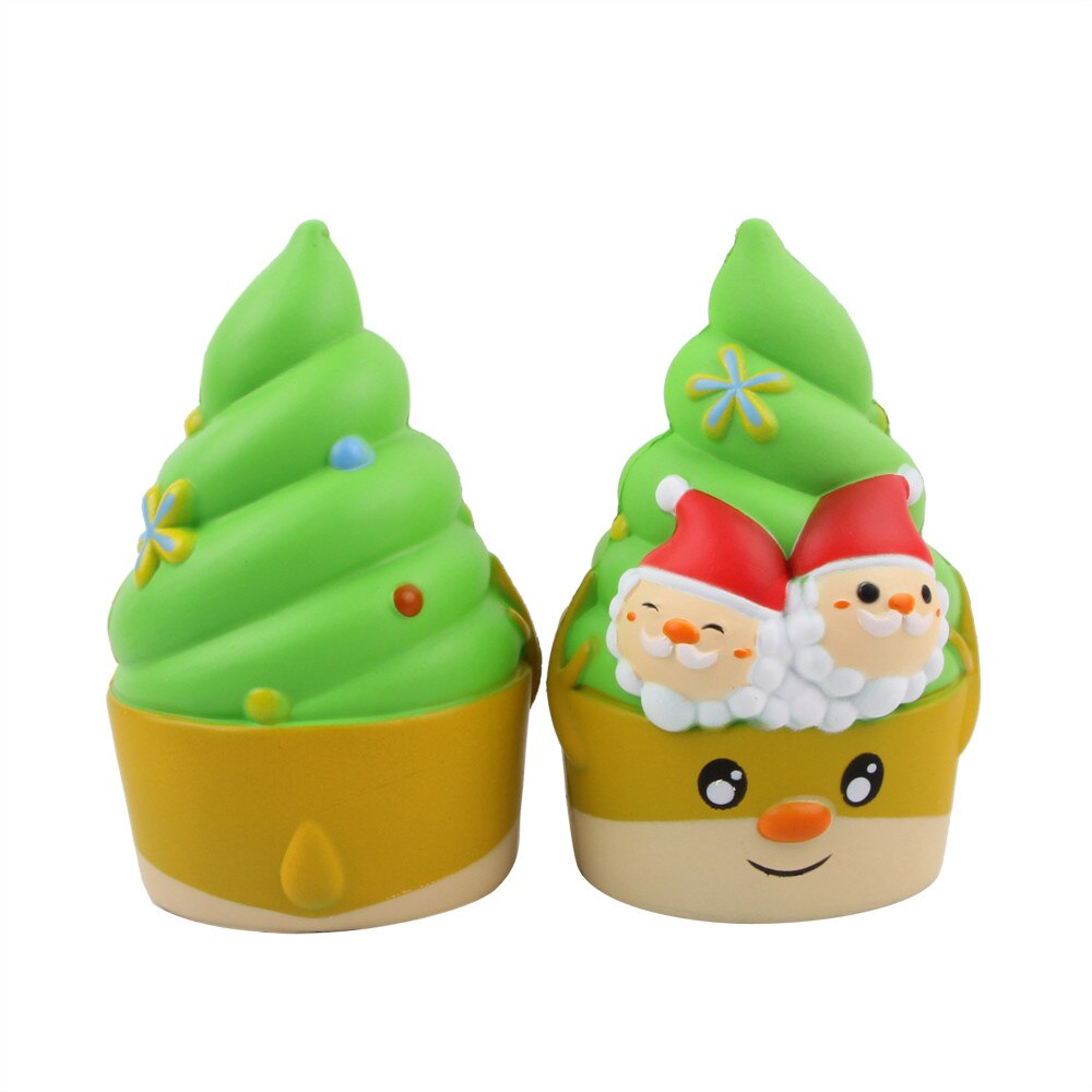 Toy Squishies Adorable Christmas Ice Cream Slow Rising Squeeze Stress Relief Toys CCY