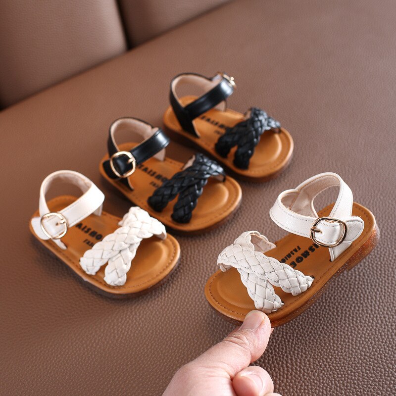 Zomermeisjes sandalen kindersandalen geweven prinses strandschoenen 1-2 jaar kinderschoenen sandalen voor babymeisjes