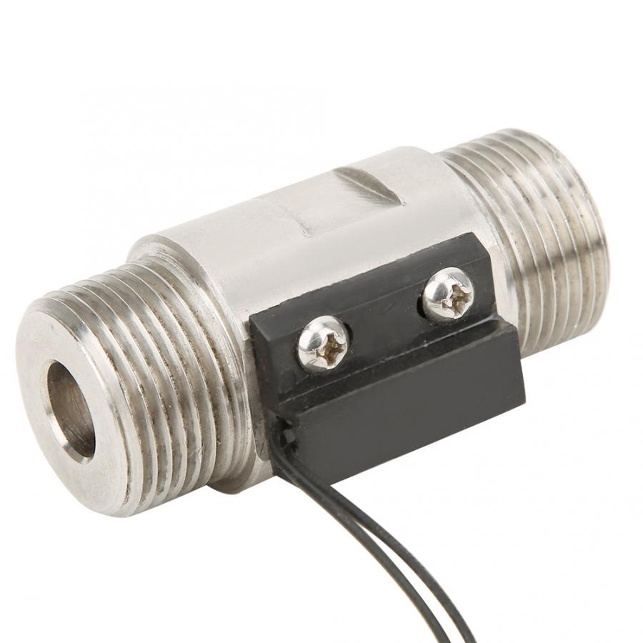Interruptor de flujo de agua FS-04 G3/4, Tipo de pistón, acero inoxidable 304, rosca macho doble, Sensor de Flujo de Agua