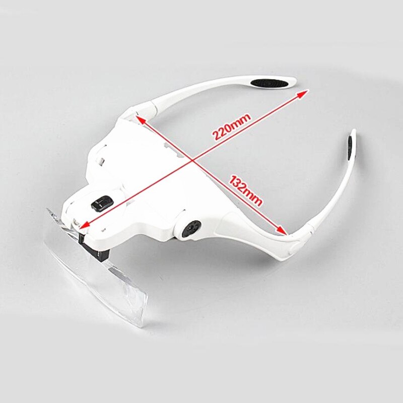 1Pcs Glasses magnifying glass acrylic lens series reading glasses magnifying glass adjustable LED