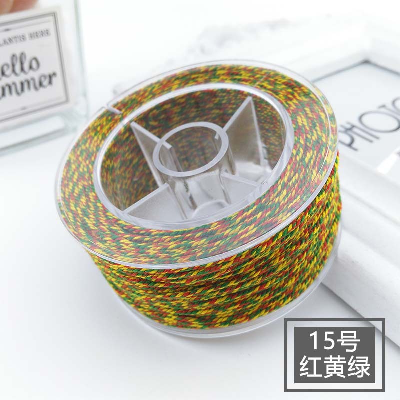 30M bawełniany przewód nylonowy 1.2mm chińnarty węzeł makrama przewód koraliki na nitkach ciąg DIY pleciona bransoletka tworzenia biżuterii DIY frędzle