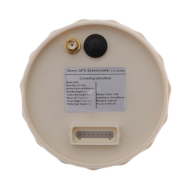 85mm GPS Speedometer With GPS Antenna for Car speed sensor motorcycle Boat Odometer 200km/h 125km/h Waterproof Gauge