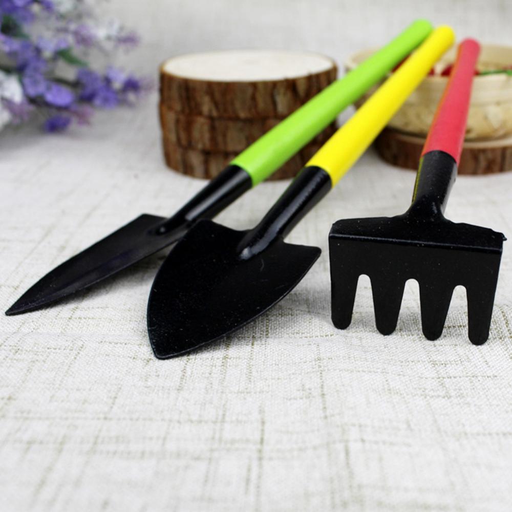 3PCS/1Set Garden Tools Mini Garden Accessories Tools Shovel Hoe Plant Potted Flowers Seedling Planting Tool