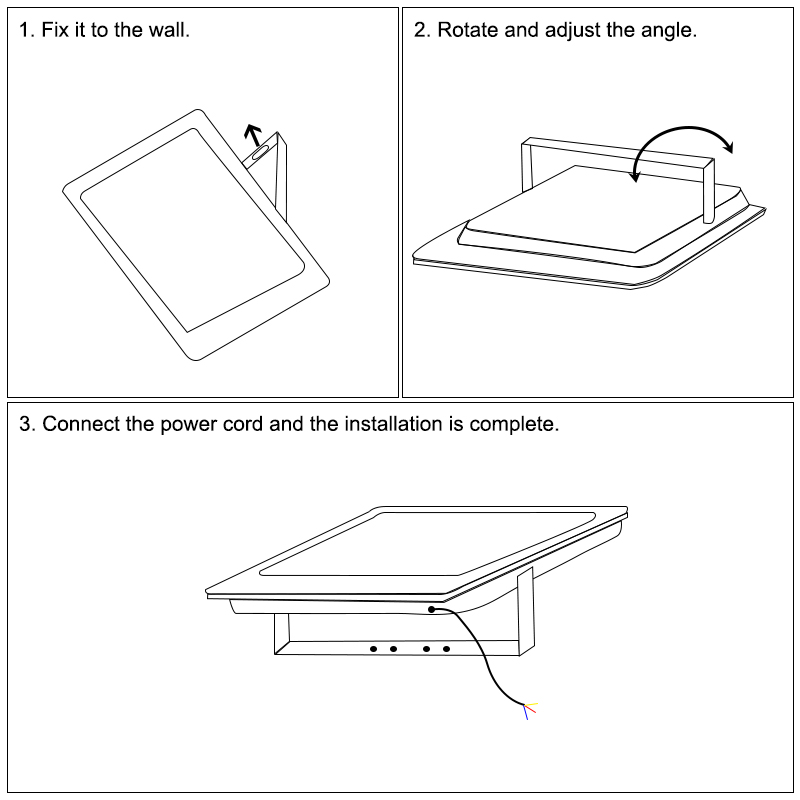 Proiettore a portato per luce di inondazione Proiettore Illuminazione esterna 6500k Impermeabile IP66 per parete box auto Palestra Strada 220V 10w 20w 30w 50w 100w