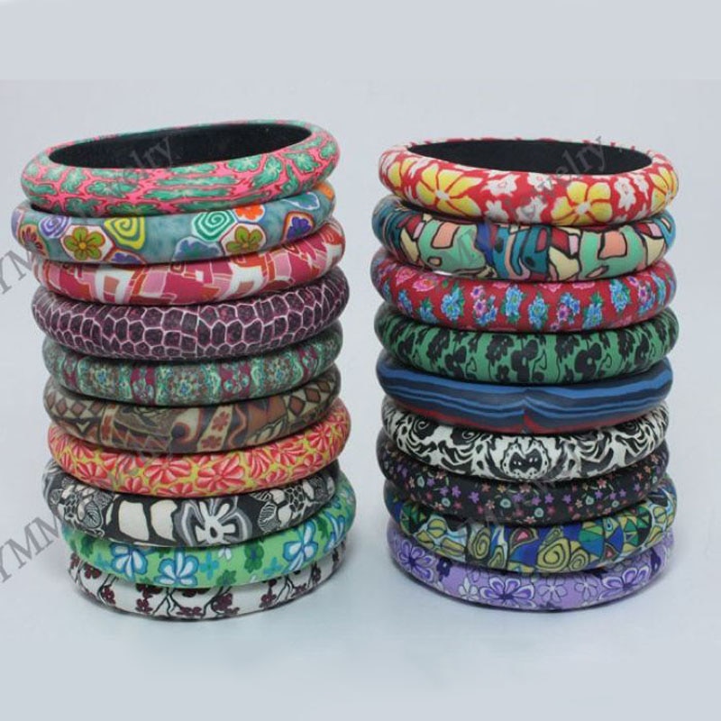 Promotionele polymeer klei armbanden , Bohemian stijl gemengde kleuren armbanden of retail