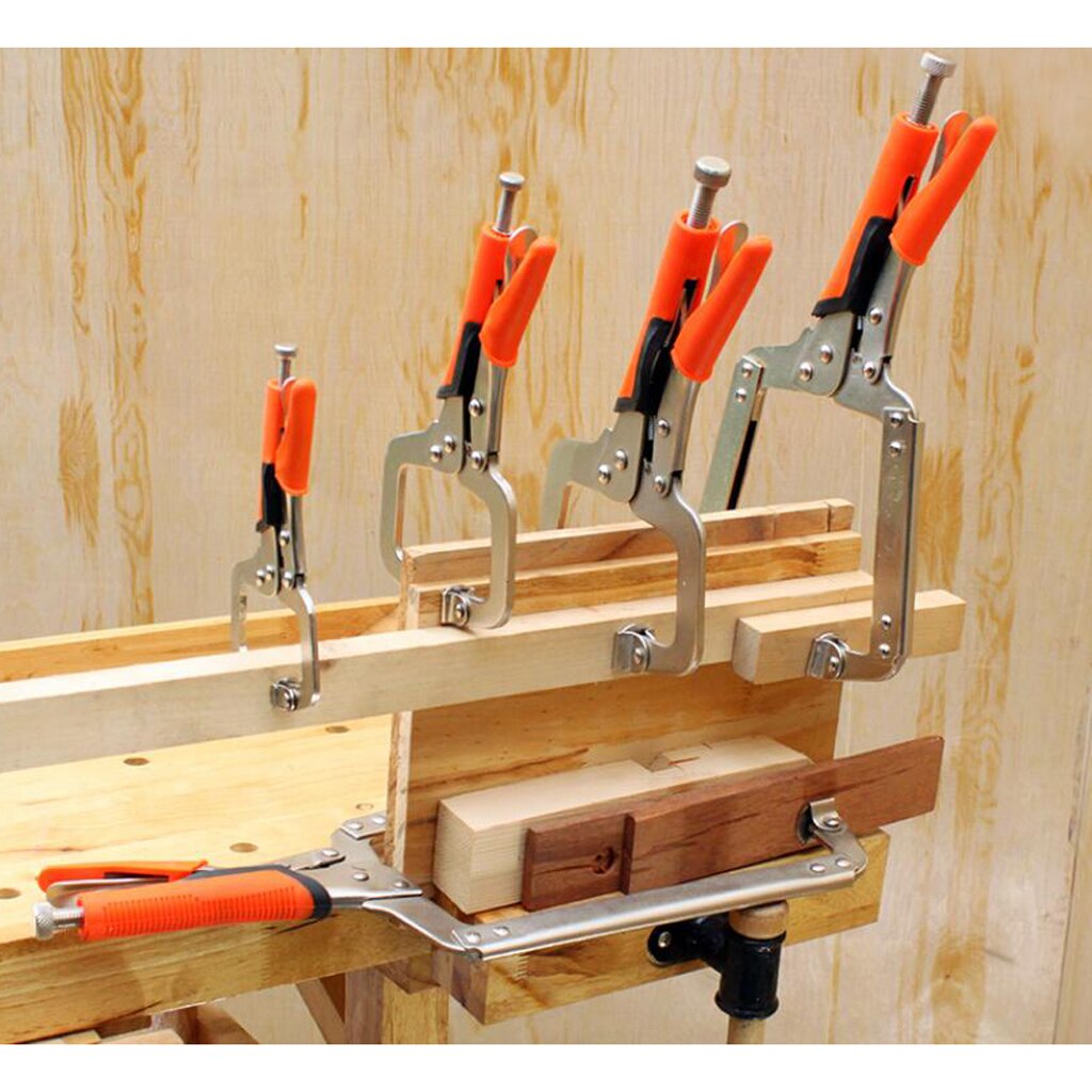 Steel Locking C Clamp Forceps Multi Pincers Hand Repair Tools