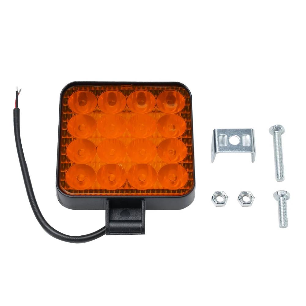 Werklamp LED-werklampbalk Achteruitrijlichten Dagrijverlichting Off-road voertuig Heftruck Koplamp Automotive licht: Donkergrijs