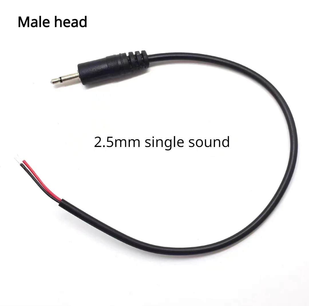Lydkabel 2.5mm 3.5mm hannplugg/hunnplugg til bar ledning åpen ende ts mono /3- polet /4- polet trrs stereoplugg jack-kontakt