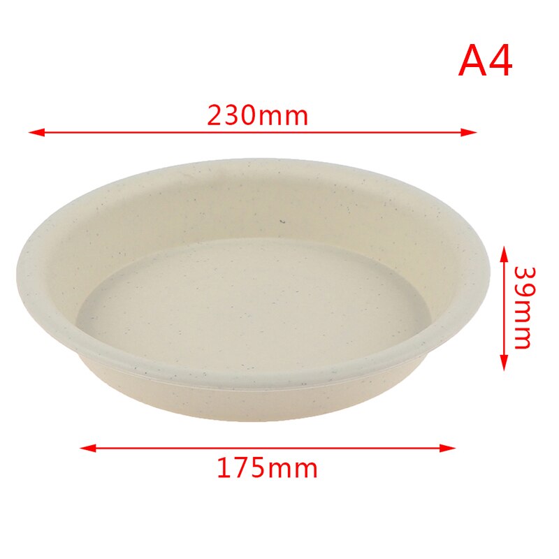1Pc Garden Pot Case Round Shape Plastic Solid Color Garden Pot Saucer Plant Pot Drip Tray Planter Pallet Flower Pot Tray: A4