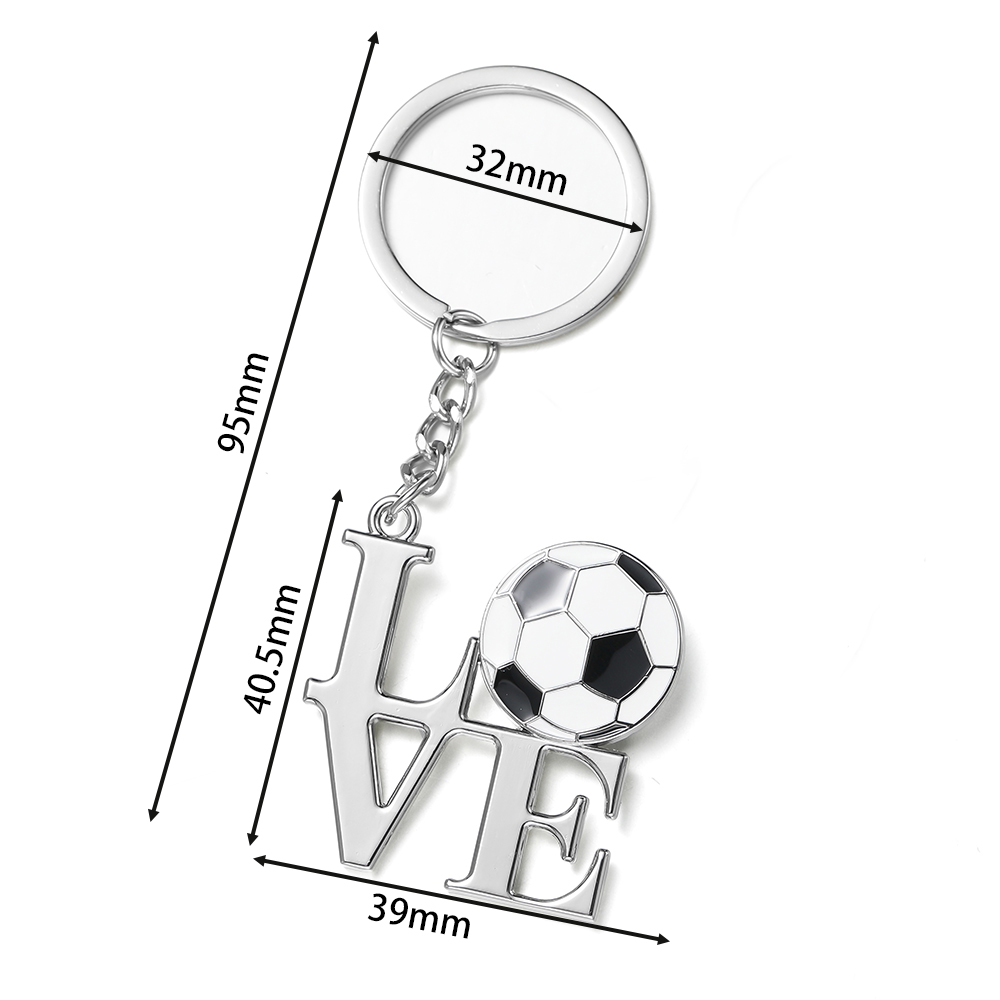 1 st fotbollsnyckelring i metall för män, nyckelring för fotbollsskor och fotbollsbil, festnyckelringssmycken: Rosa