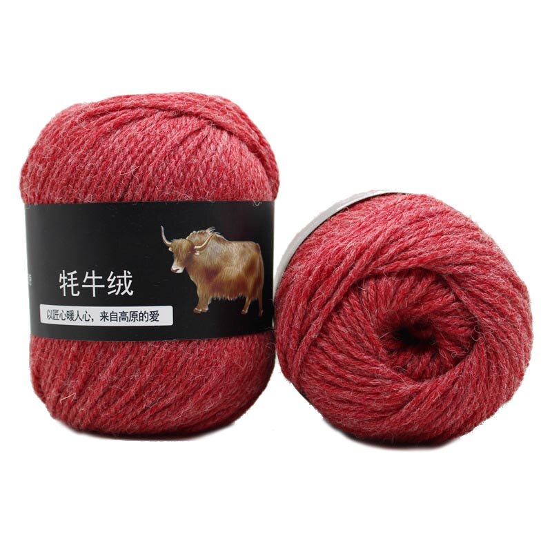 100g virkat garn multicolor handstickning tillbehör mångsidig mjuk tröja mössa halsduk linje färgad längd 300m: Röd