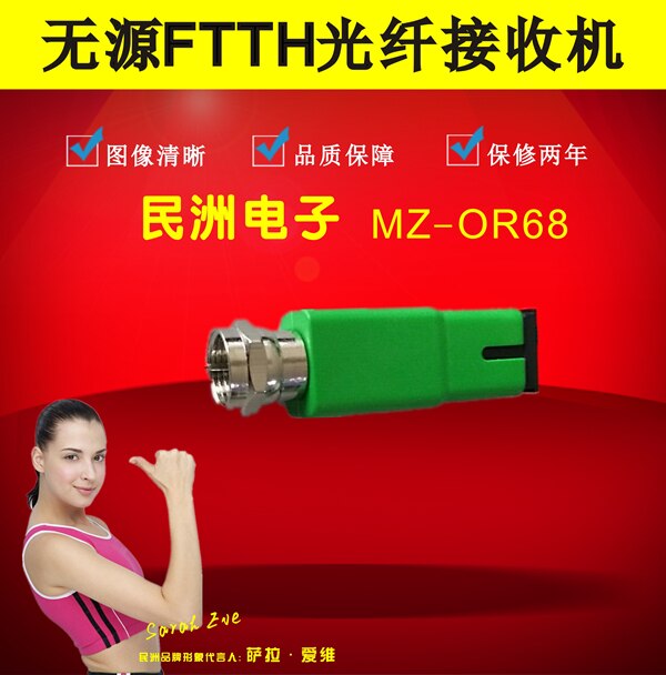 Passive optical receiver FTTH cable digital TV home optical receiver WDM single core