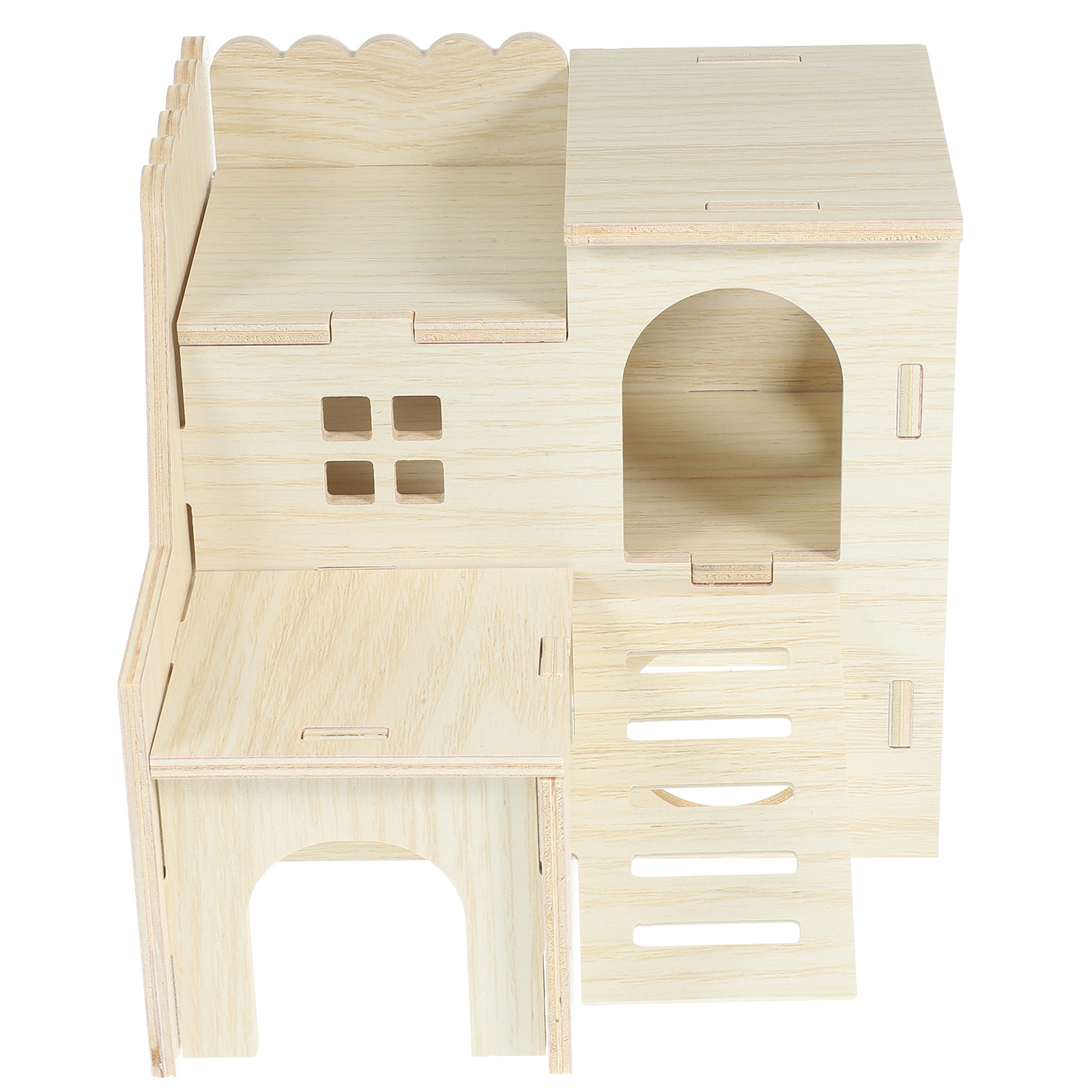 Maison délicate, grande cachette de lapin, Cages en bois, maisons et cachettes de cochon d'inde: Default Title