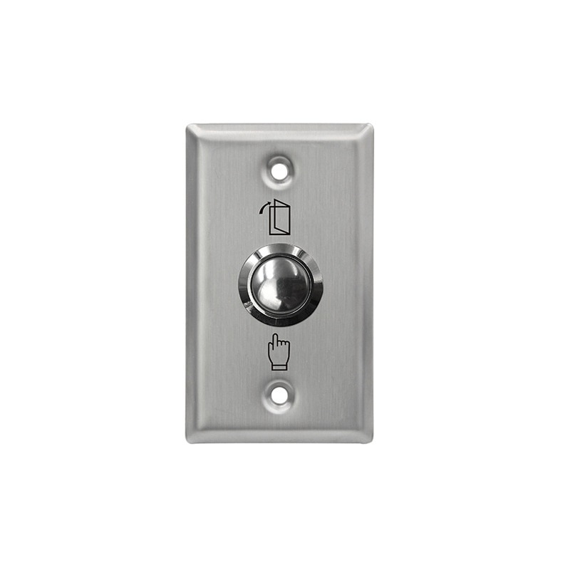 Metal stainless steel access switch door exit button push to open Home Release Button For Access Control Lock System NO/COM