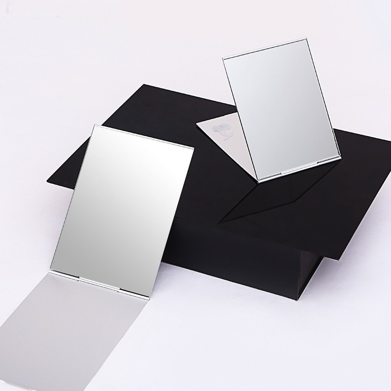 Archieven Kleine Spiegel Vouw Met Een Draagbare Spiegel Make-Up Spiegel Enkelzijdige Originaliteit Vrouw Vierkante Almirror Mini-Kaart