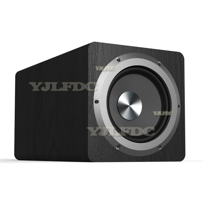High-power 100W Subwoofer Home Theater Hi-fi Super Bass 6.5-inch Wooden Active Subwoofer 110V-220V Wide Voltage Speakers