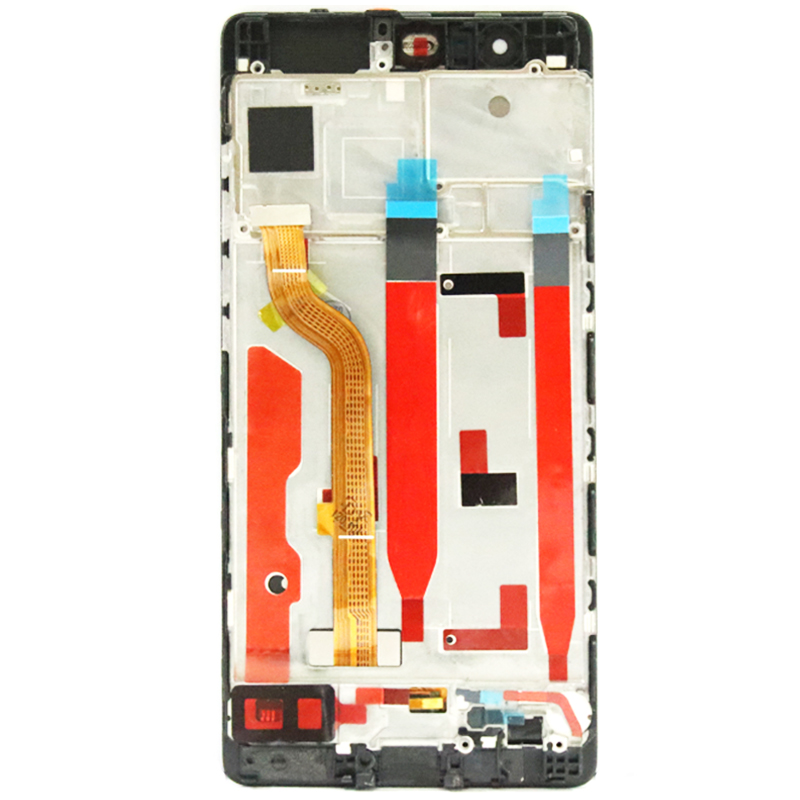 100% Original de 5,2 &quot;de pantalla con marco para Huawei P9 EVA-L09 EVA-L19 LCD MONTAJE DE digitalizador con pantalla táctil reparación de piezas
