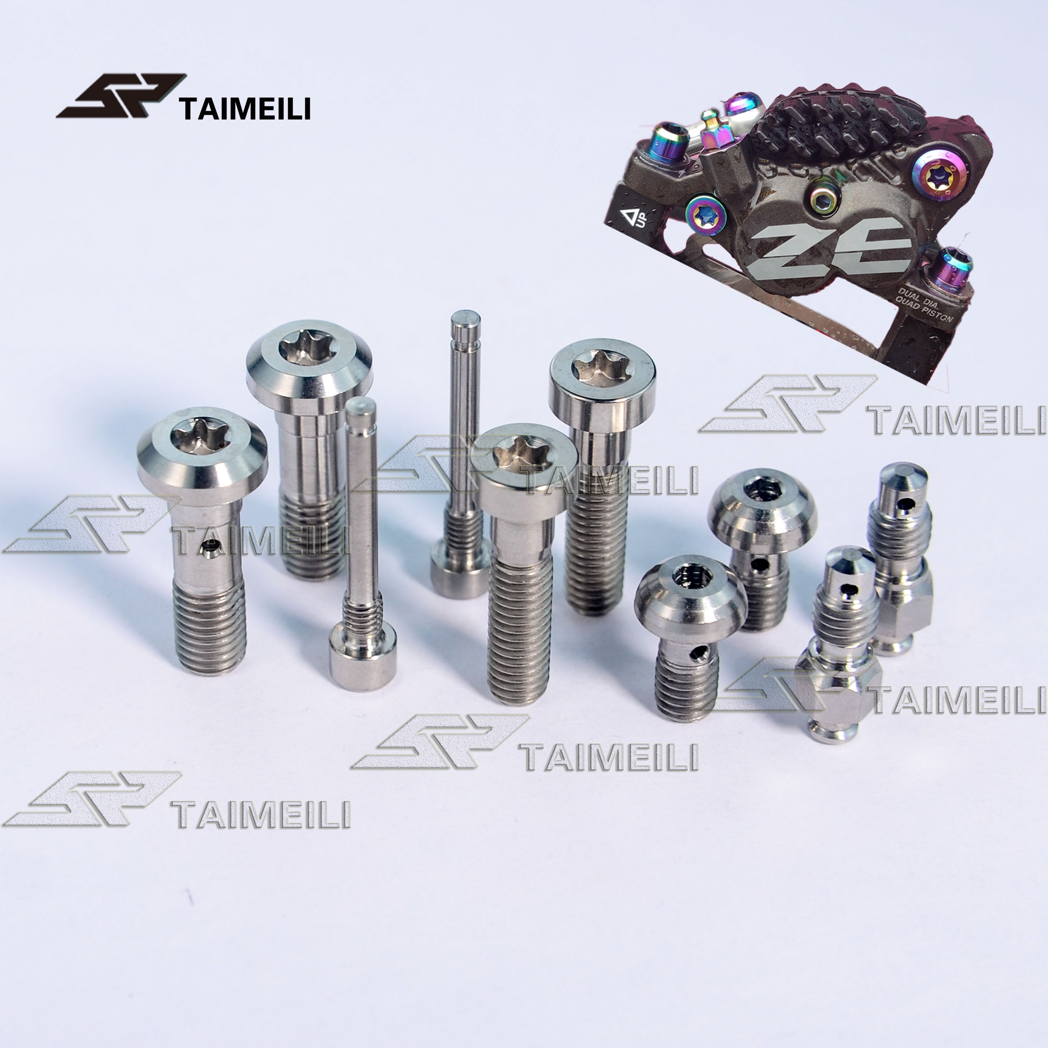 Taimeili titanlegeringsskrue shimano  m8020 bremsenivå zee reparasjonsskrue