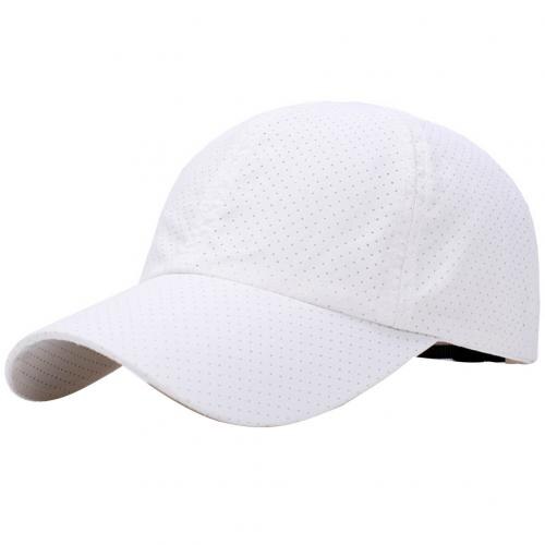 Mannen En Vrouwen Casual Caps, Sneldrogend Mesh Cap, Ademend Zonnebrandcrème Baseball Cap: WHITE