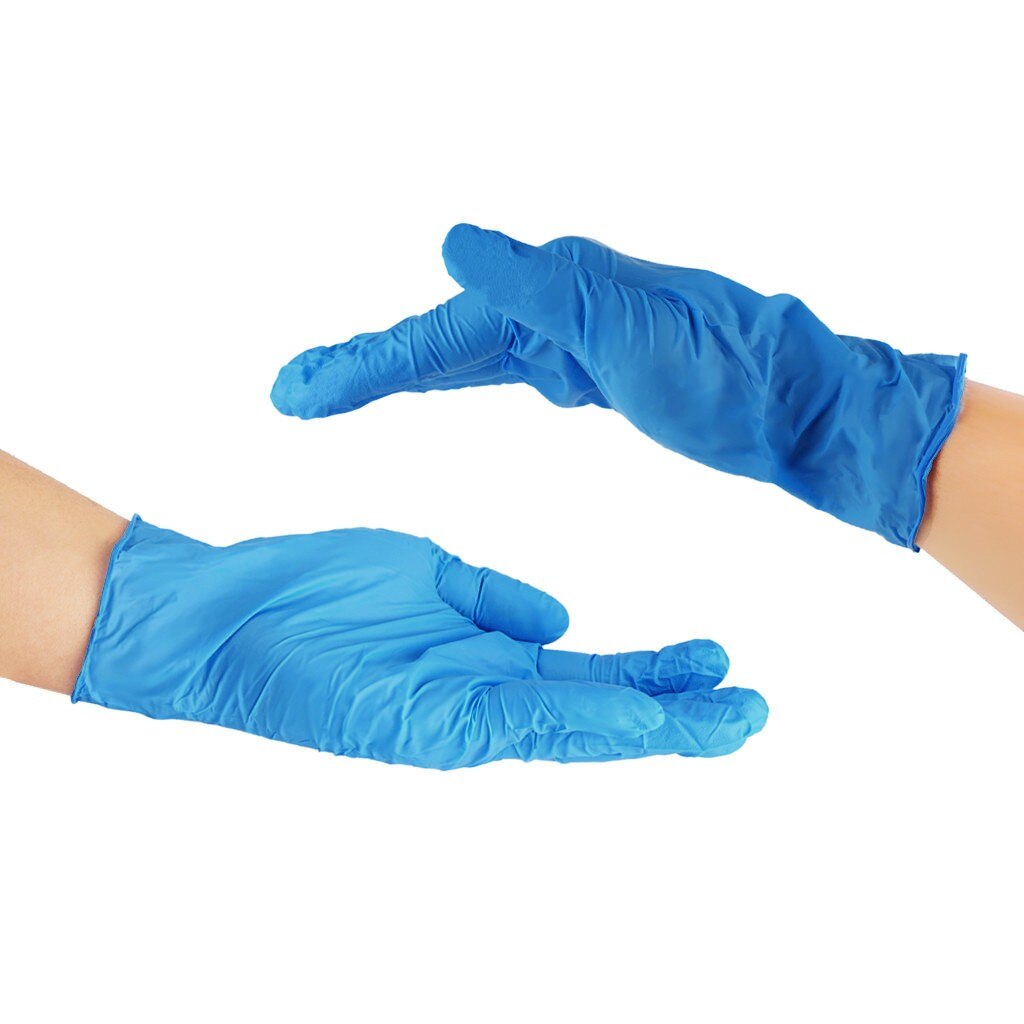 4# 100pcs Nitrile Disposable Gloves Waterproof Powder Household Kitchen Gloves Laboratory Disposable Gloves Перчатки Gloves