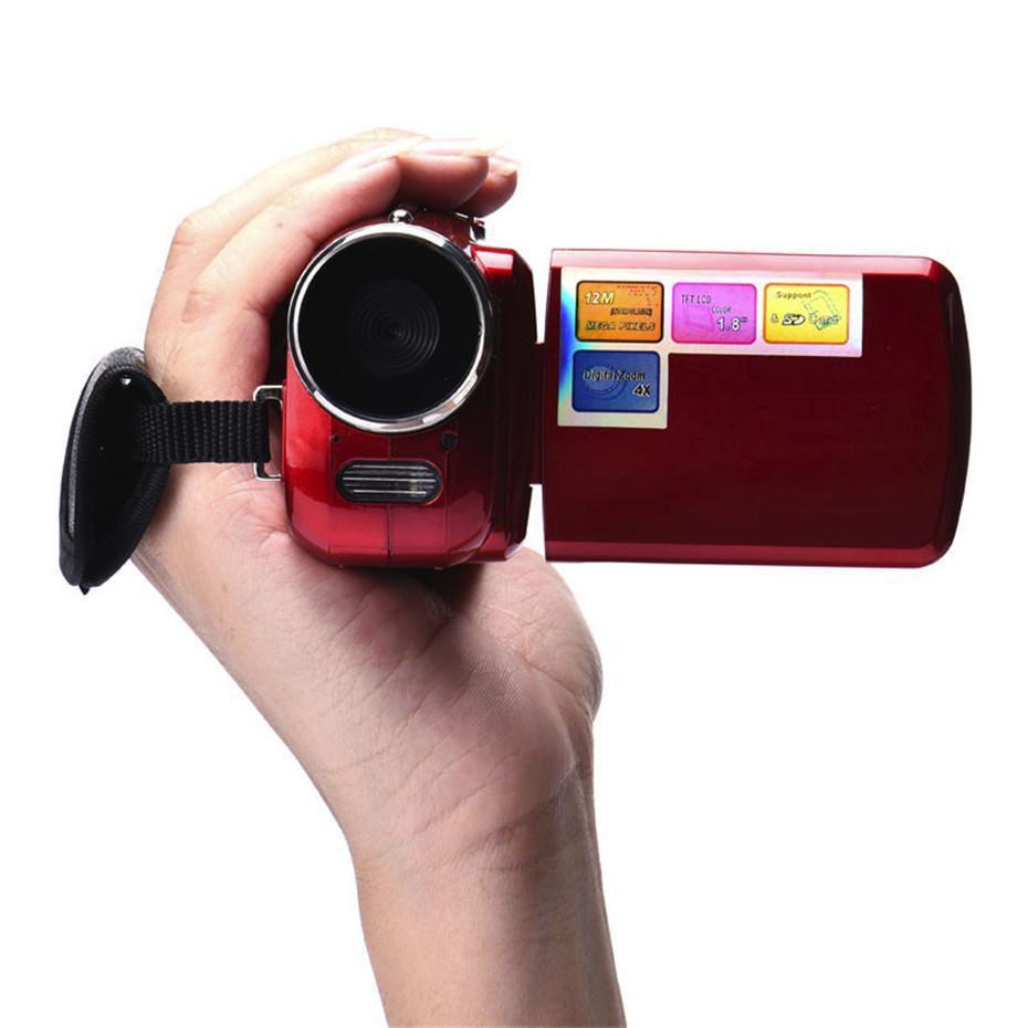 16MP HD 1080P Portable 16x Digital Zoom Camera 2 Inches LCD Screen Night Vision Video Recording Camcorder Handheld Home DV: Red / with 32GB SD Card