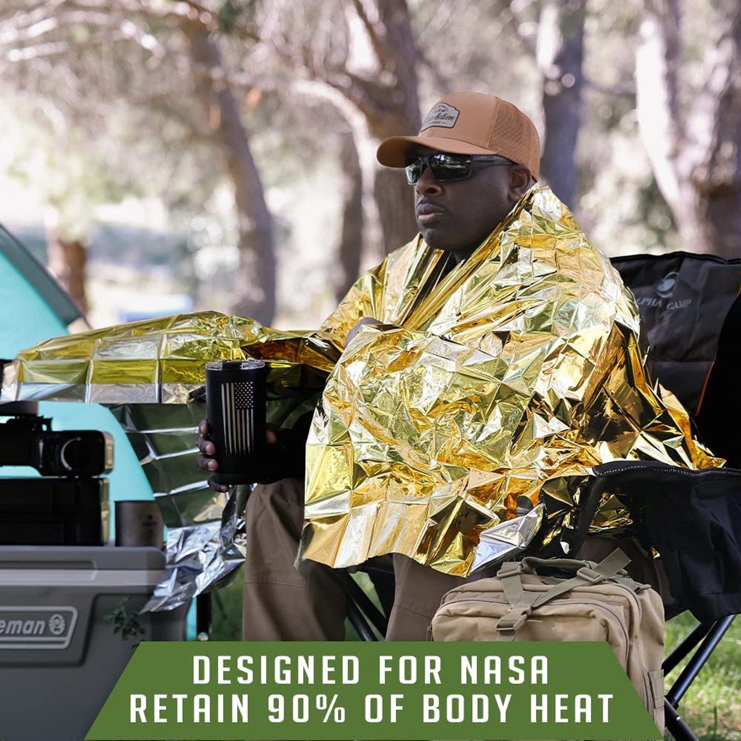 4pcs Emergency Mylar Thermal Blanket Foil Space Blanket for NASA Body Warmer Outdoor First Aid Camping Hiking Travel