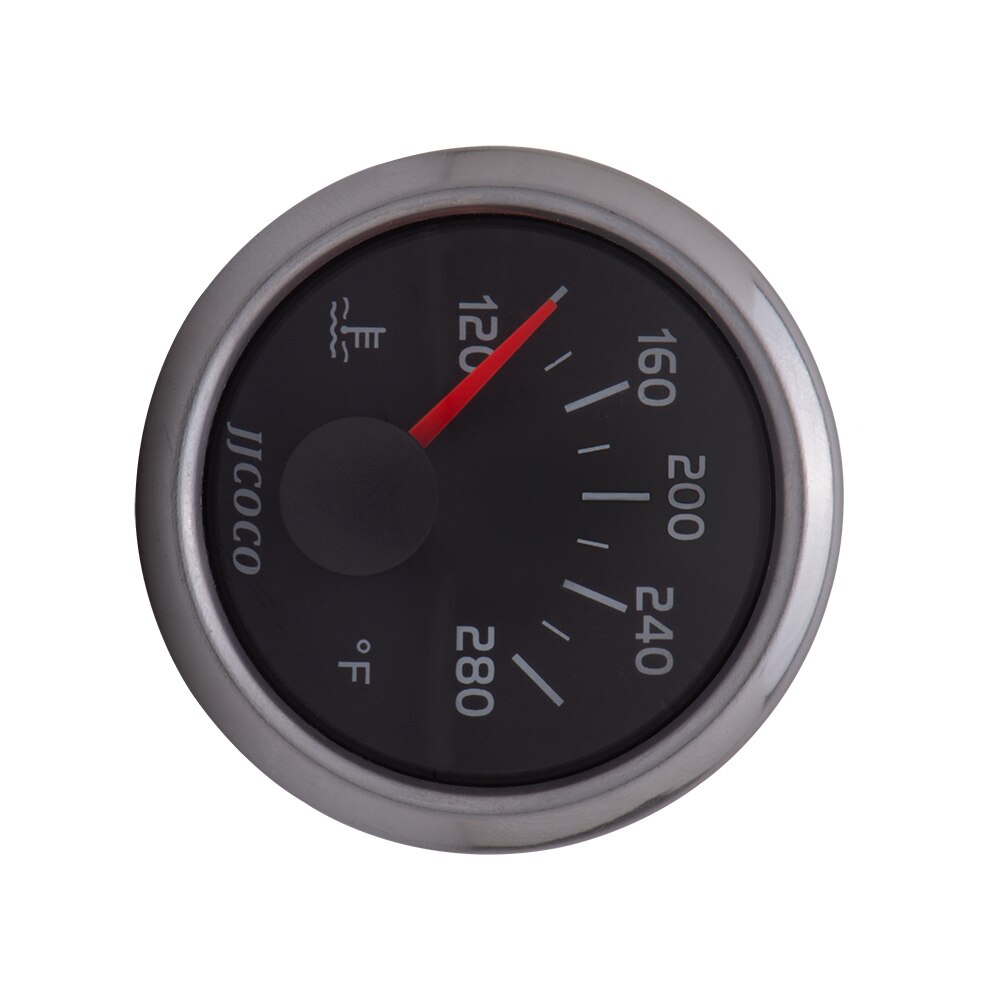 JJCOCO – jauge de pression d'huile de voiture 2 "52mm, , bar psi, température de l'eau, ℃ ℉, pression d'huile, jauge de carburant, voltmètre 12v 24v, tachymètre: Water Temp Gauge F