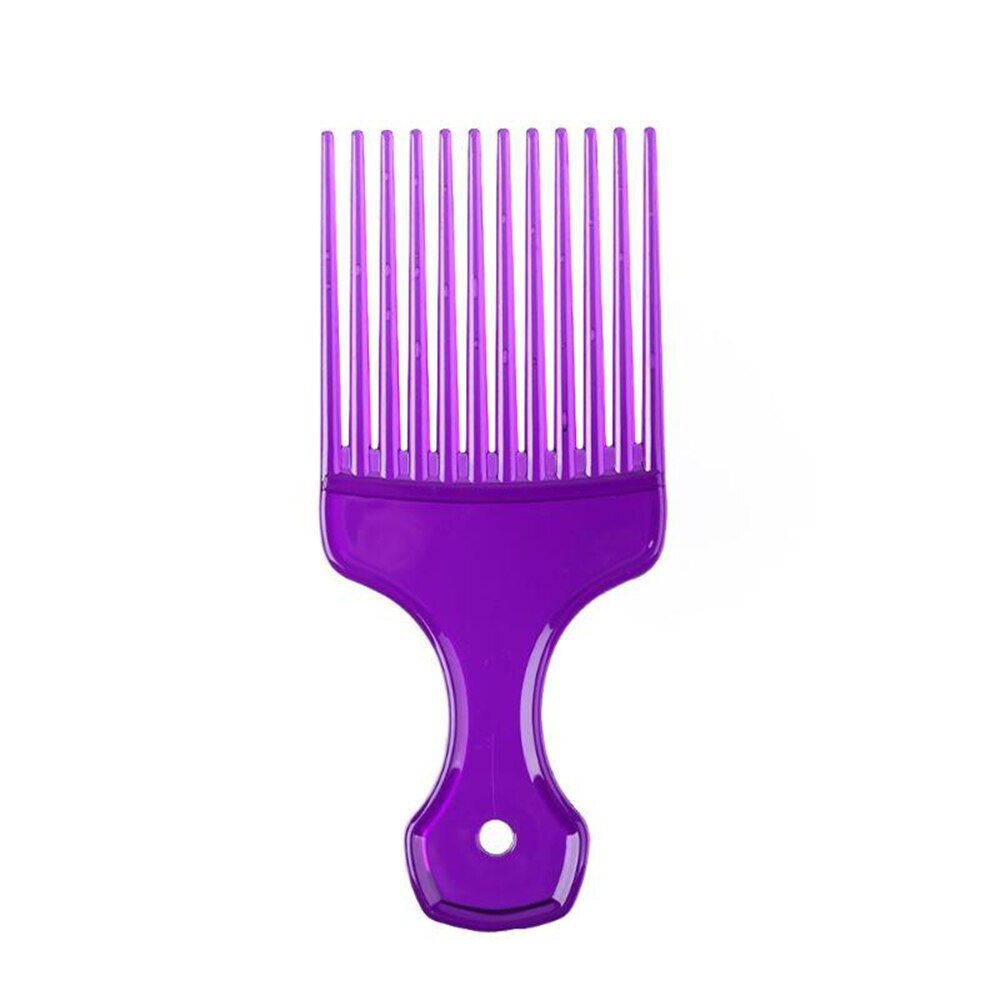 Spazzola per denti larghi scegliere pettine forchetta spazzola per capelli inserto pettine per capelli pettine per attrezzi in plastica per strumenti per lo messa in piega dei capelli ricci afro: viola