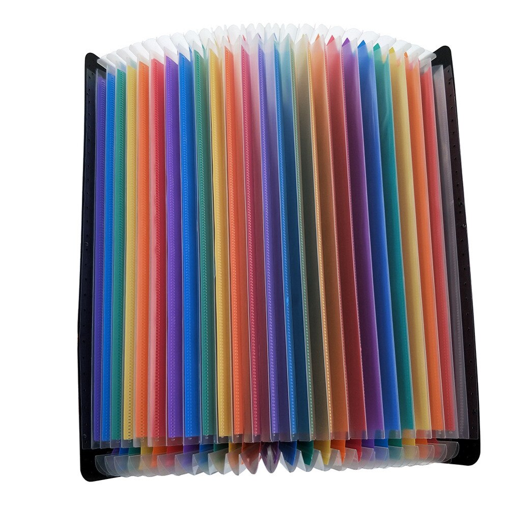 24-schicht Große Dokument Tasche Regenbogen Akkordeon A4 Klassifizierung Prüfung Papiere Werkzeug Geschäft Ausbau Datei Ordner Einreichung Produkte