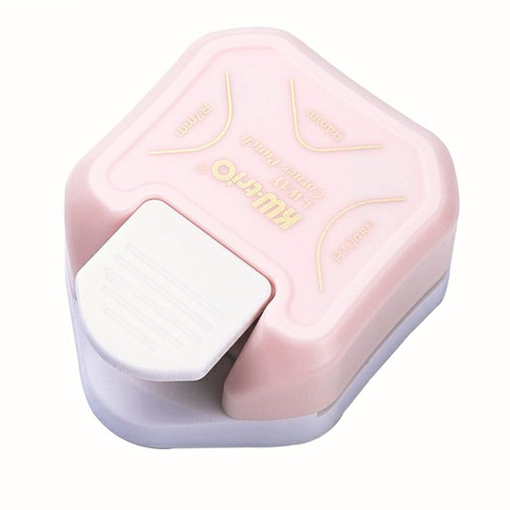 3 In1 Mini Corner Trimmer Corner Durable Rounder Punch Round Corner Trimmer DIY Paper Cutter Card Scrapbooking Punch: pink