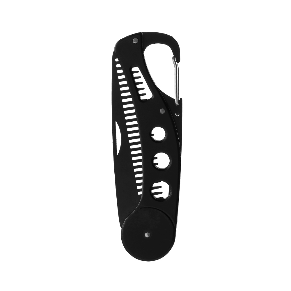 1PCS Black Stainless Steel Folding Comb For Men Anti Static Mustache Comb Hairdressing Styling Beard Comb