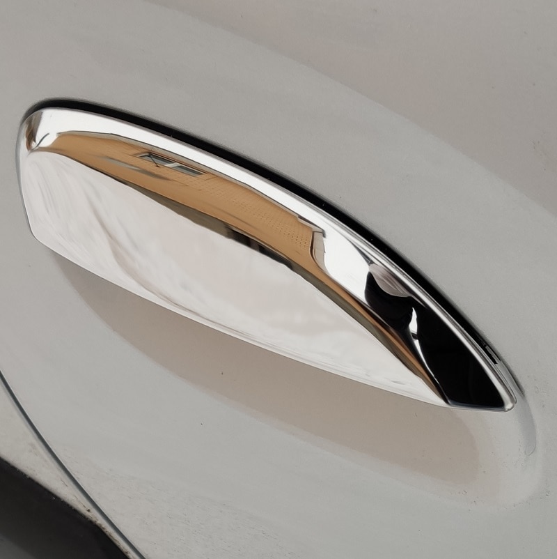 Bol de poignée de porte extérieure en acier inoxydable, pour Renault Dacia Logan 2 Sandero 2 capots de bordure