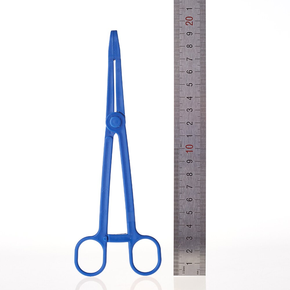 5pcs disposable plastic pet hemostatic forceps sterilizing forceps 19CM independent sterilizing forceps sterilizing forceps